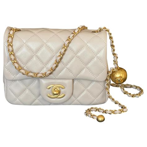 Chanel 2021 Pearl Crush Mini Square Flap Bag 